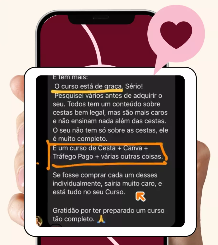 Depoimento de aluna