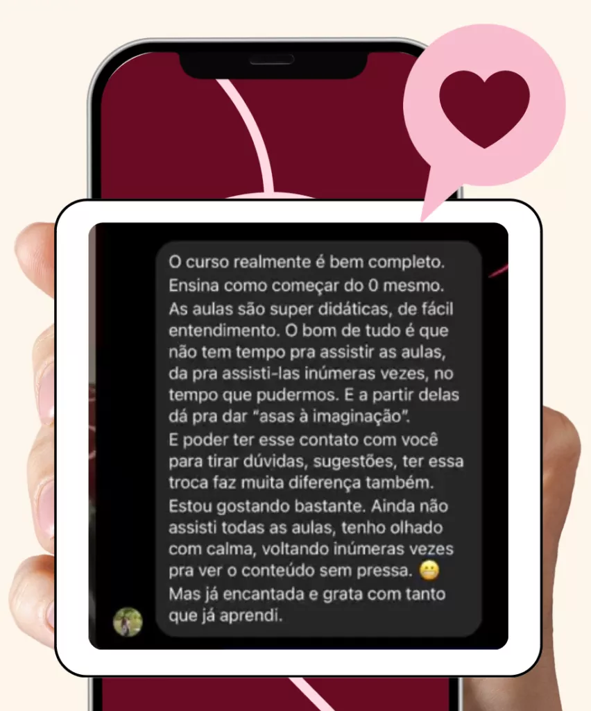 Depoimento de aluna
